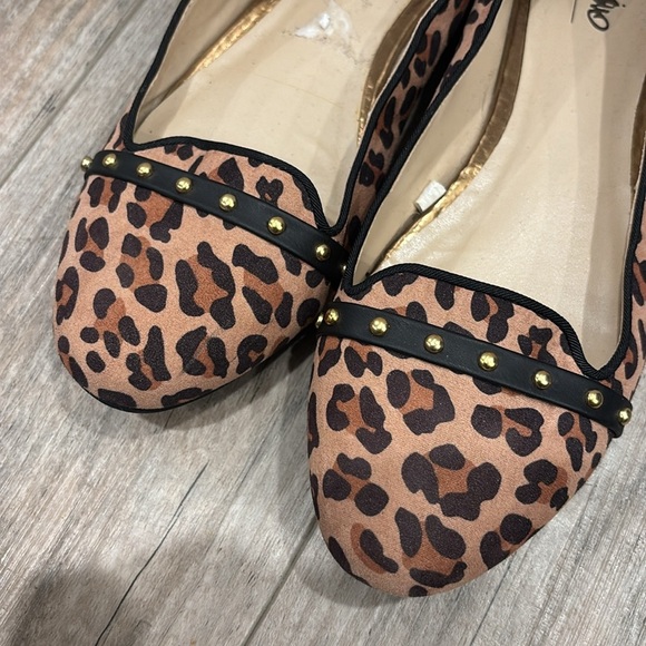 MOSSIMO Voneta Leopard Ballet Flats Size 8 - Picture 2 of 6